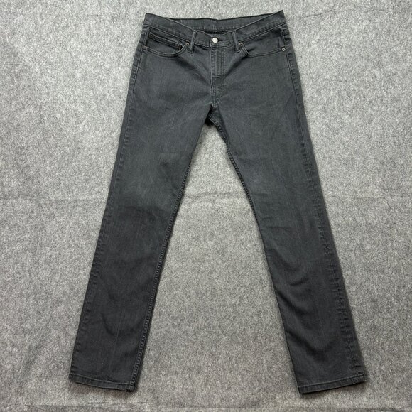 Levi's 511 Slim Fit Jeans Men's Size 36 X 34 Mid Rise Gray Denim - Picture 2 of 12